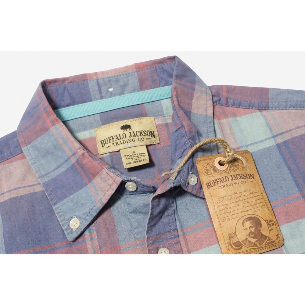 BUFFALO JACKSON‎ TRADING CO  BUTTON UP LONG SLEEVE PLAID SHIRT MEN'S SZ SMALL